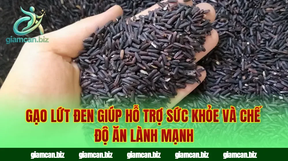Gạo lứt đen giúp hỗ trợ sức khỏe và chế độ ăn lành mạnh