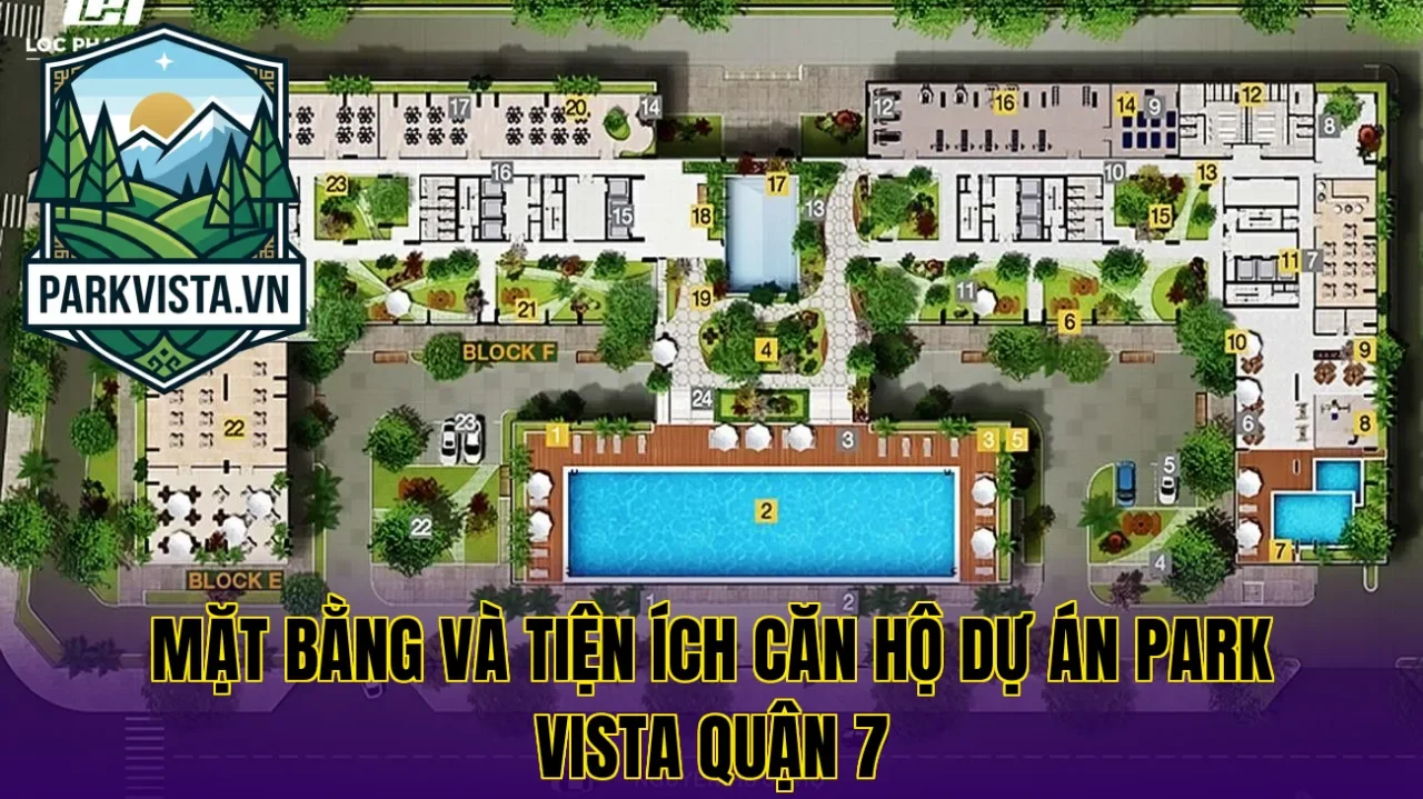 Mặt bằng và tiện ích căn hộ dự án Park Vista quận 7