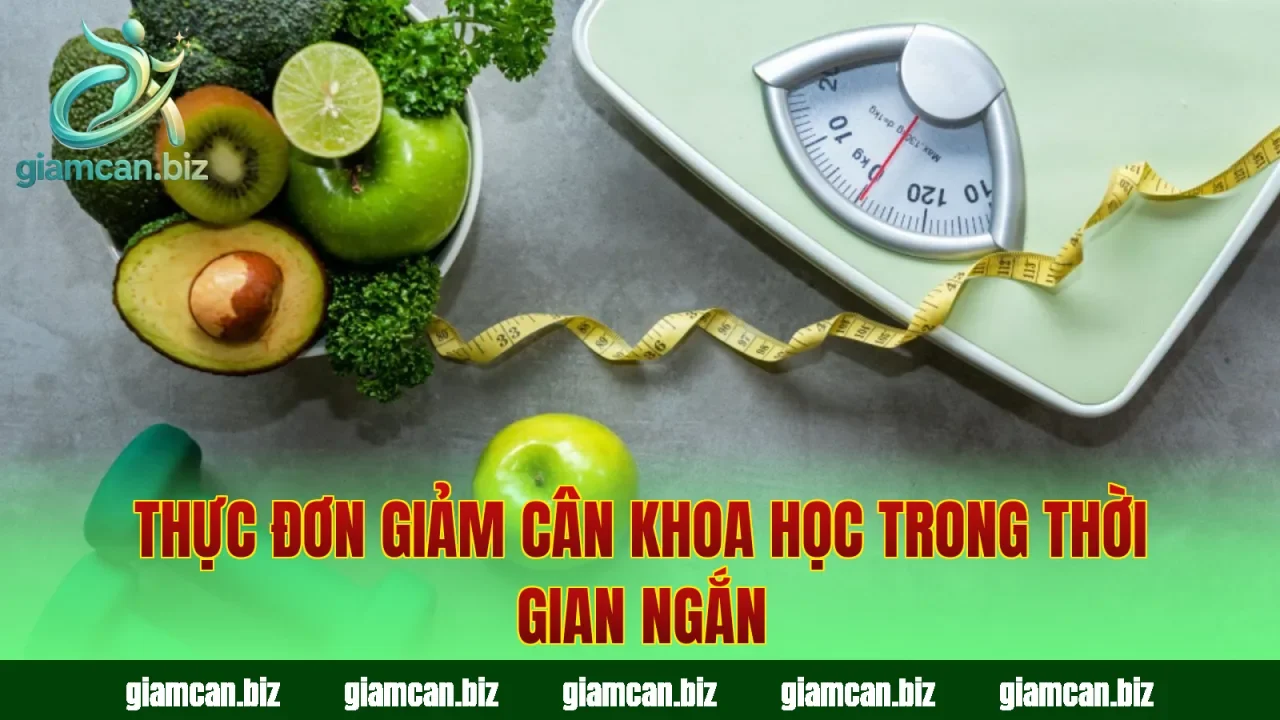 Thực đơn giảm cân khoa học trong thời gian ngắn