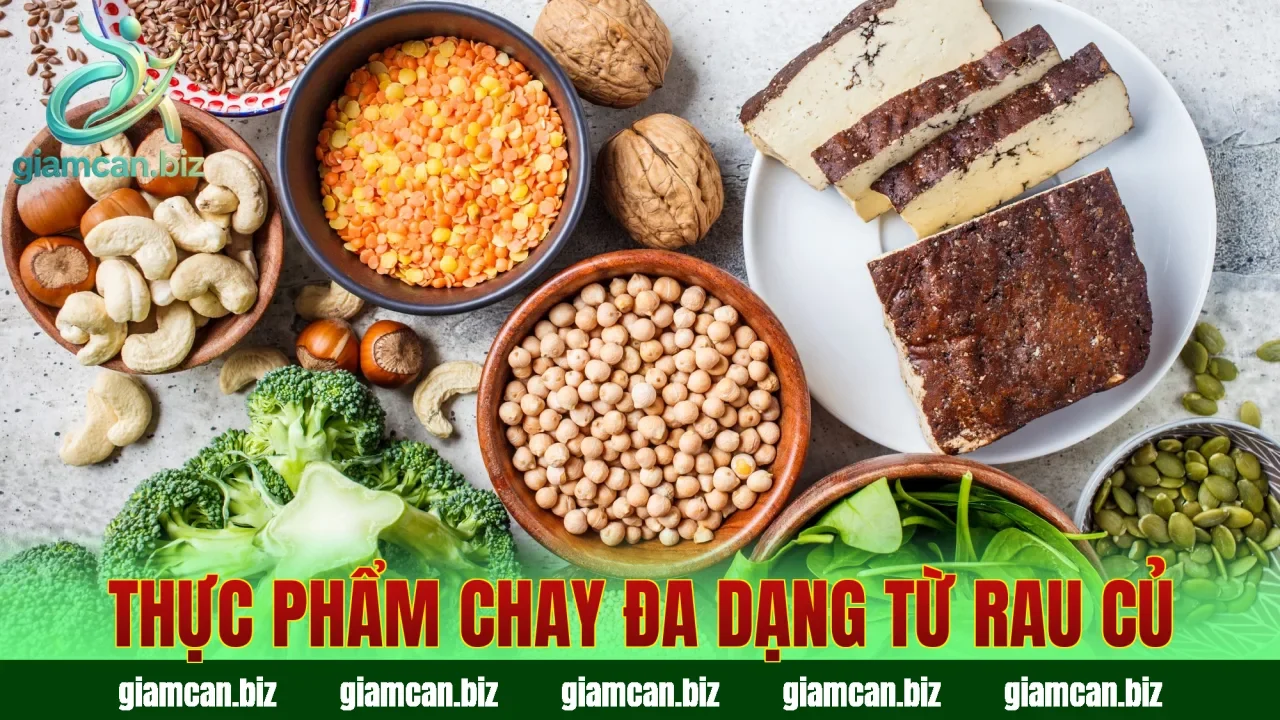 Thực phẩm chay đa dạng từ rau củ