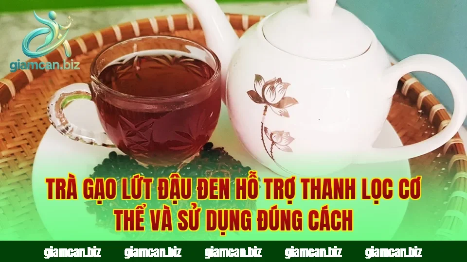 Trà gạo lứt đậu đen hỗ trợ thanh lọc cơ thể và sử dụng đúng cách