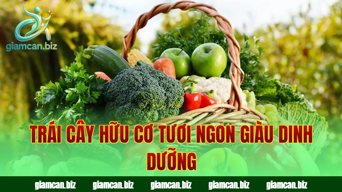 Trái cây hữu cơ tươi ngon giàu dinh dưỡng